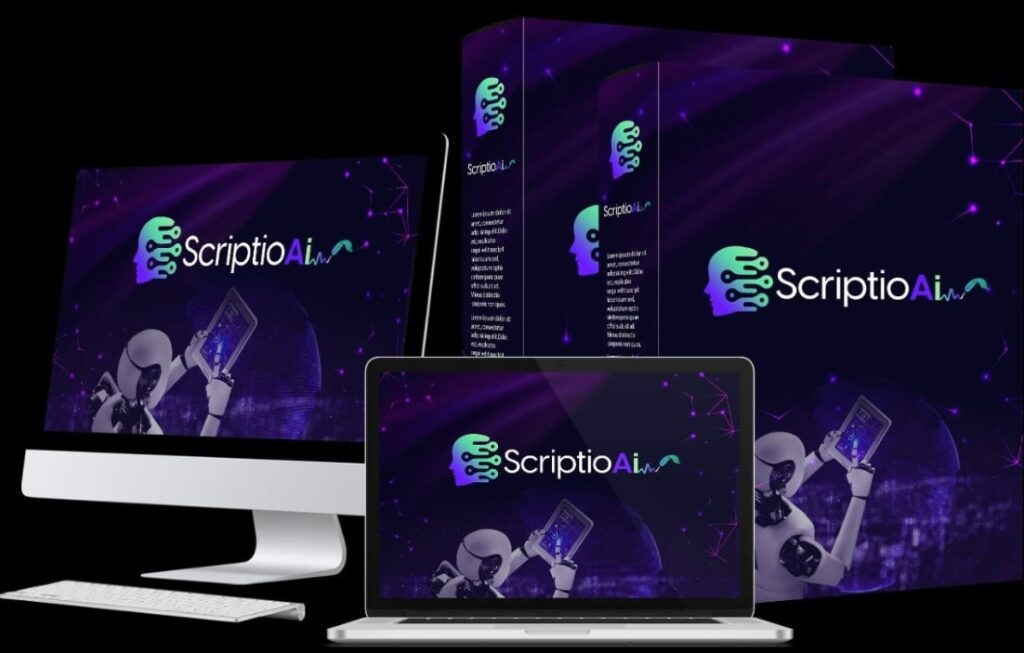 ScriptioAi Review Feature image The combination of Google Bard, ChatGPT & Microsoft AI